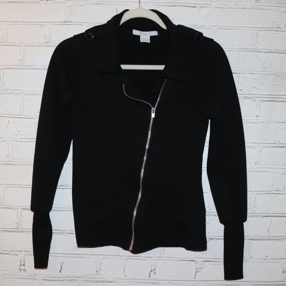 🖤⚡ Charlotte Russe Asymmetrical Moto Jacket · Size Small